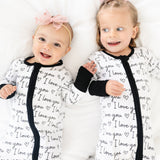 Zipper Romper - I love You