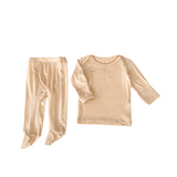 Two Piece Footie Pajamas- Solids