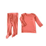 Two Piece Footie Pajamas- Solids