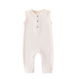 Waffle Sleeveless Romper