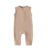 Waffle Sleeveless Romper