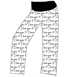 I Love You Bamboo Adult Lounge Pants
