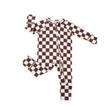 Checkers Bamboo Zippy Romper