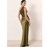 Aria Satin Evening Dress