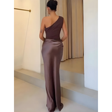 Aria Satin Evening Dress