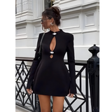 Celeste Cutout Evening Mini Dress