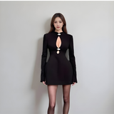 Celeste Cutout Evening Mini Dress