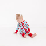 Watermelon Bamboo Zippy Romper
