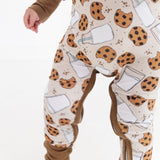 Milk & Cookies Easy-Zippy Romper