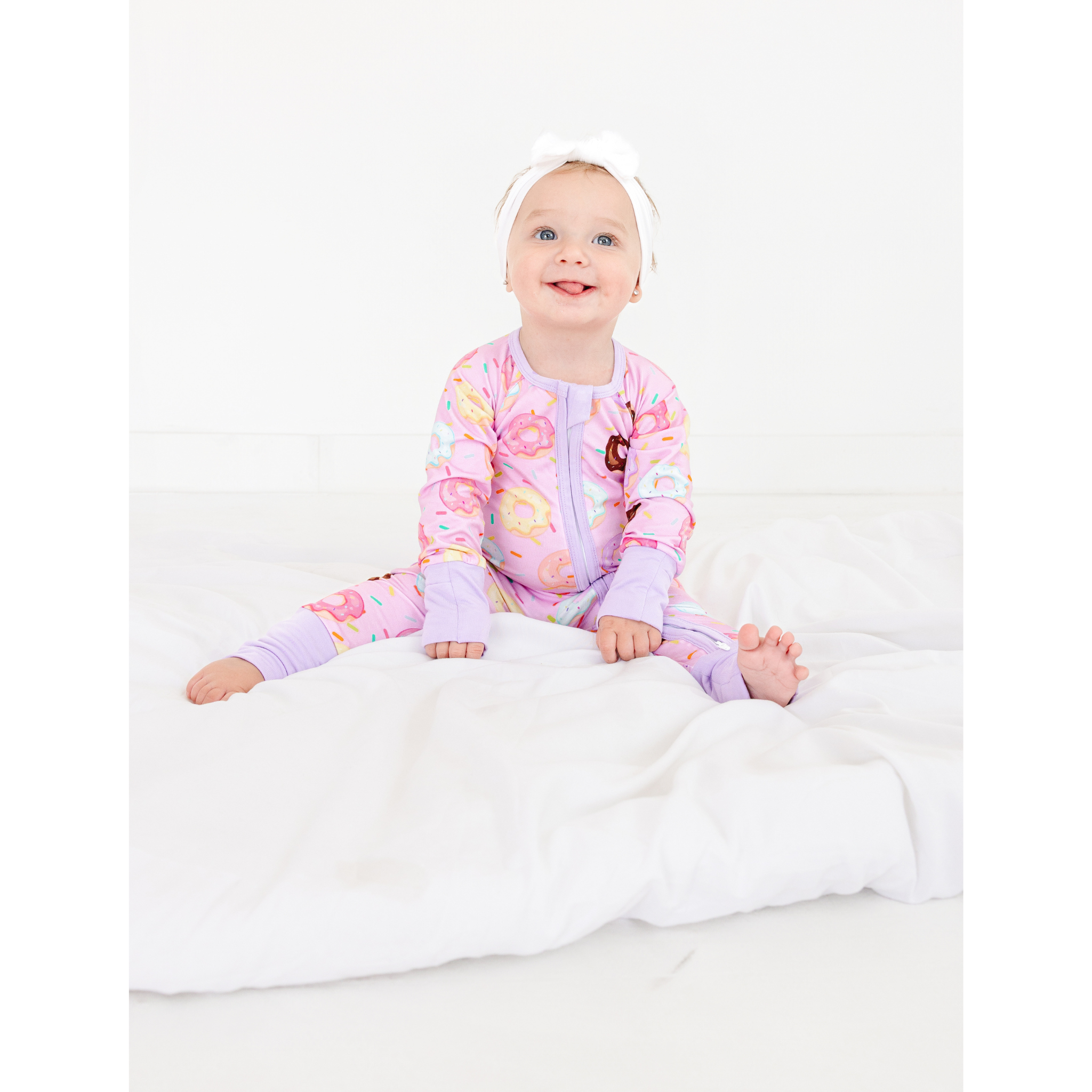 Bamboo Zippy Romper- Donuts