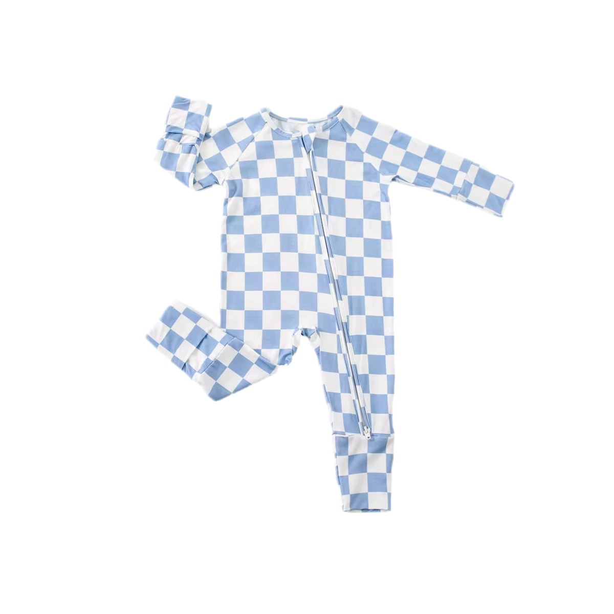 Checkers Bamboo Zippy Romper