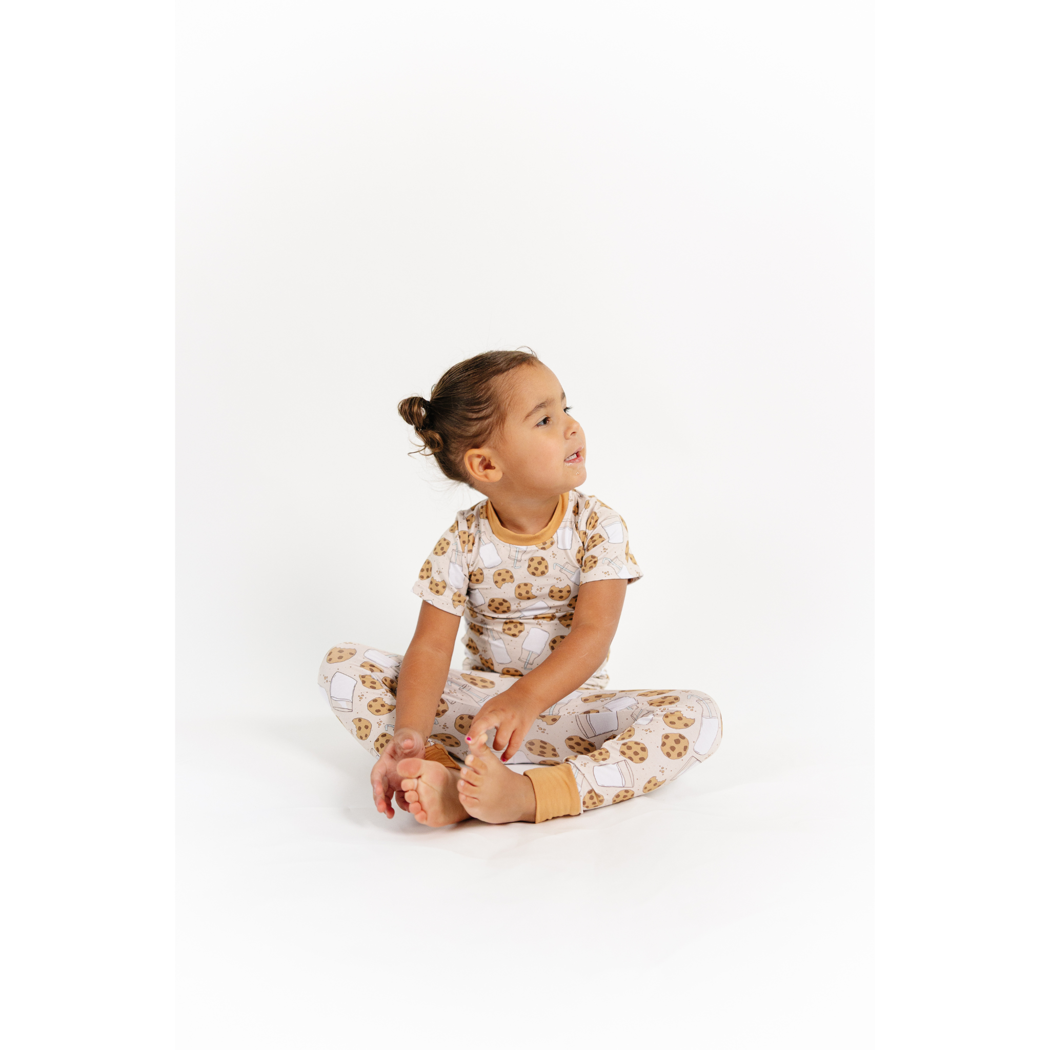 Two Piece Bamboo Pajama - Milk & Cookies
