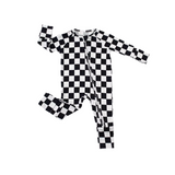 Checkers Bamboo Zippy Romper