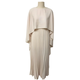 Solid Pleated Dress