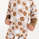 Milk & Cookies Easy-Zippy Romper