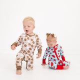 Milk & Cookies Easy-Zippy Romper