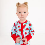 Watermelon Bamboo Zippy Romper