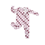 Checkers Bamboo Zippy Romper