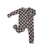 Checkers Bamboo Zippy Romper