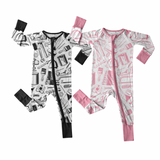 Pre Order Bamboo Zippy Romper- Construction