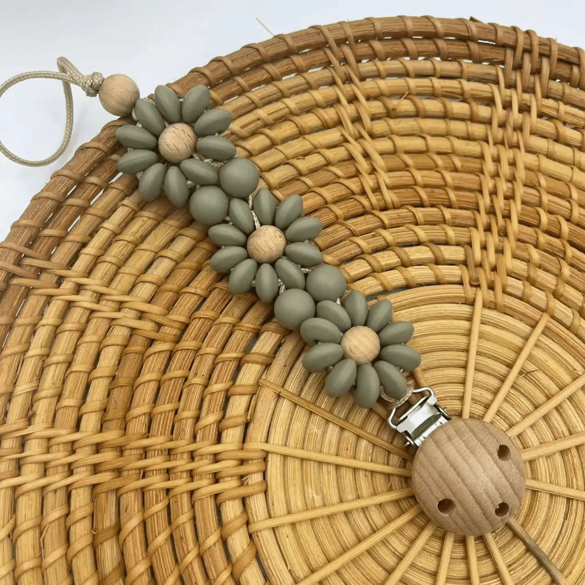 Flower Pacifier Clip