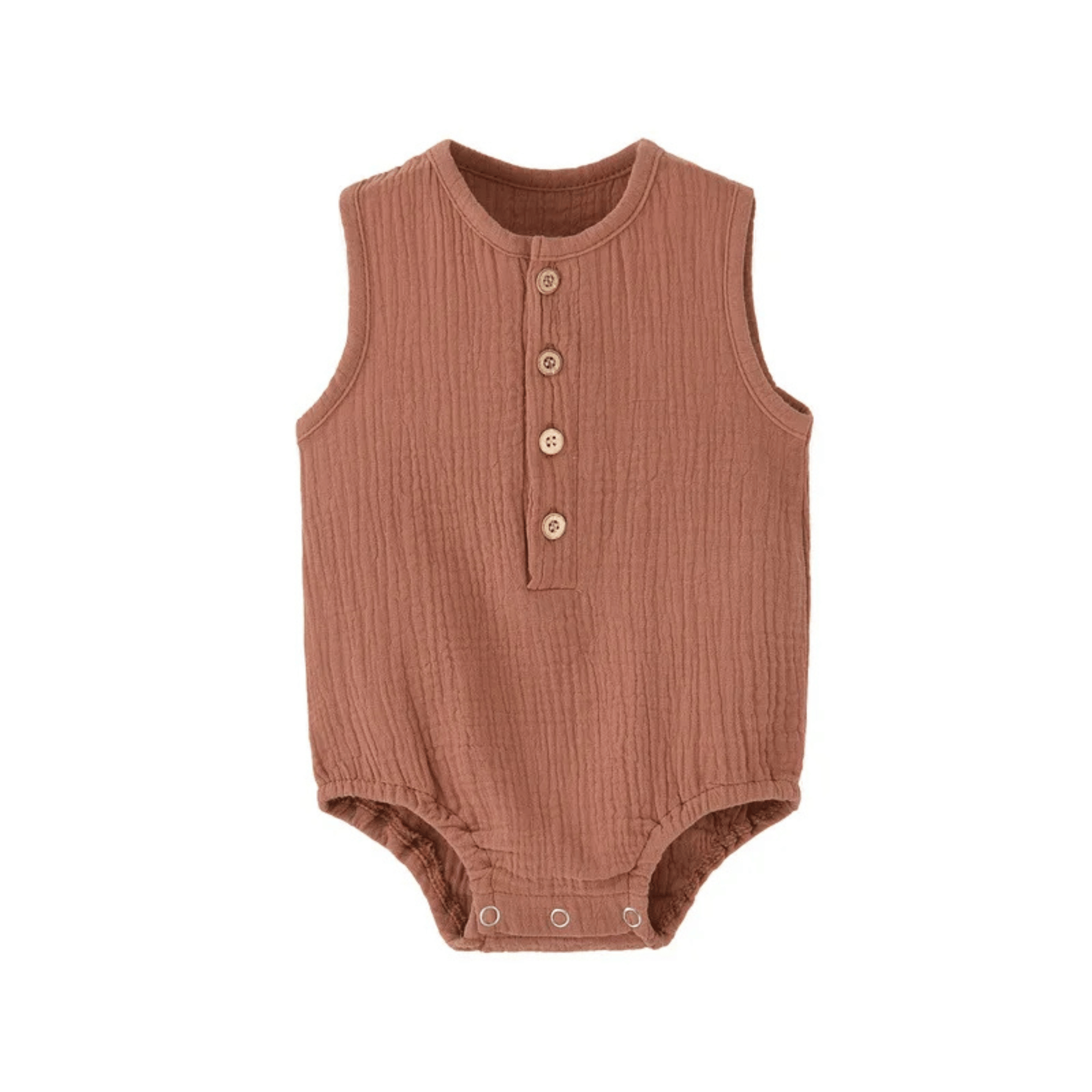 Gauze Romper Bodysuit