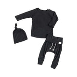 Waffle Ribbed Bodysuits With Harem Pants