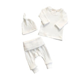 Waffle Ribbed Bodysuits With Harem Pants