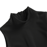 High Neck Sleeveless Jumpsuit