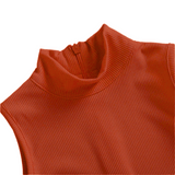 High Neck Sleeveless Jumpsuit