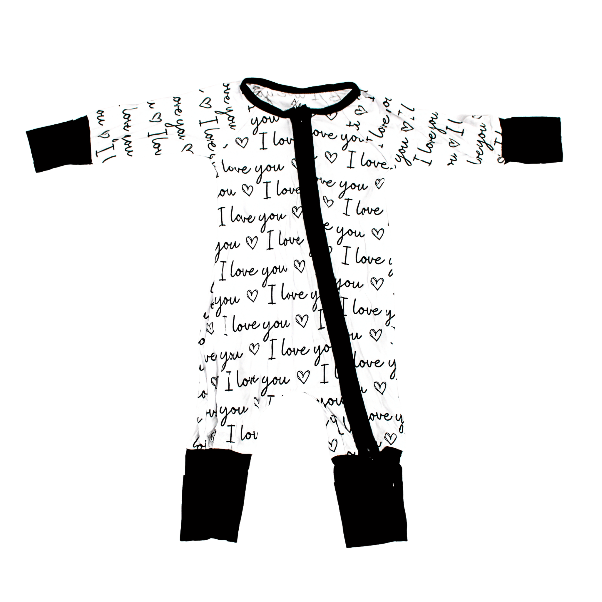 I love You Zipper Romper