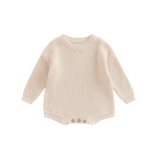 Knit Ribbed Sweater Romper