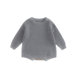 Knit Ribbed Sweater Romper