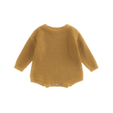 Knit Ribbed Sweater Romper