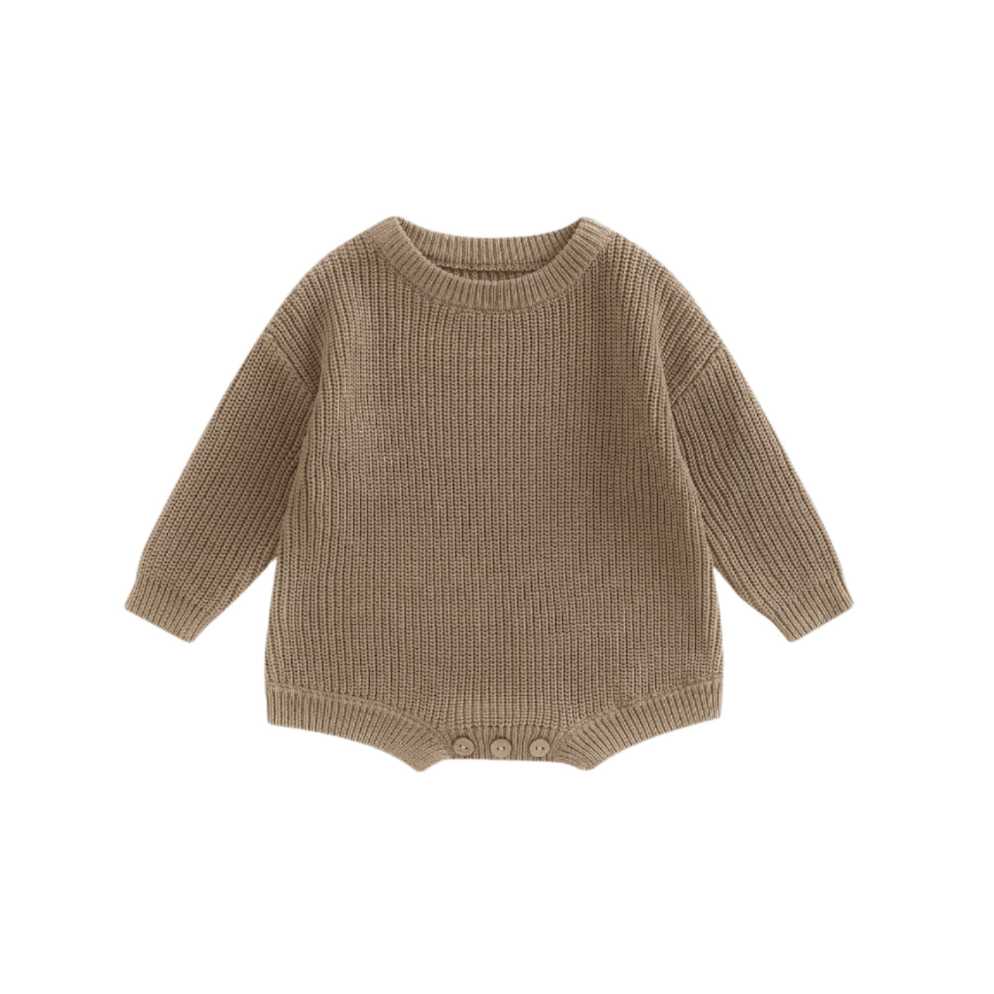 Knit Ribbed Sweater Romper