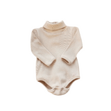 Neutral Knit Turtleneck Bodysuit