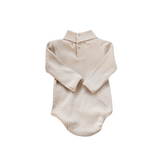 Neutral Knit Turtleneck Bodysuit