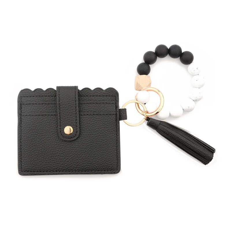 Leather Bracelet Card Wristlet