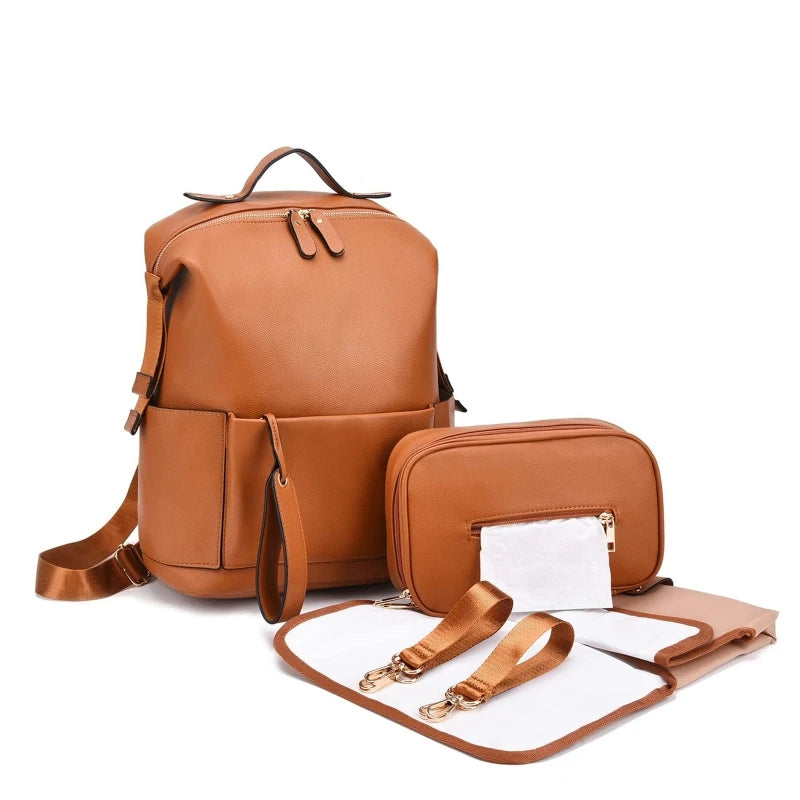 Leather Diaper Bag