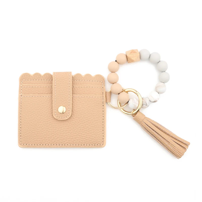 Leather Bracelet Card Wristlet