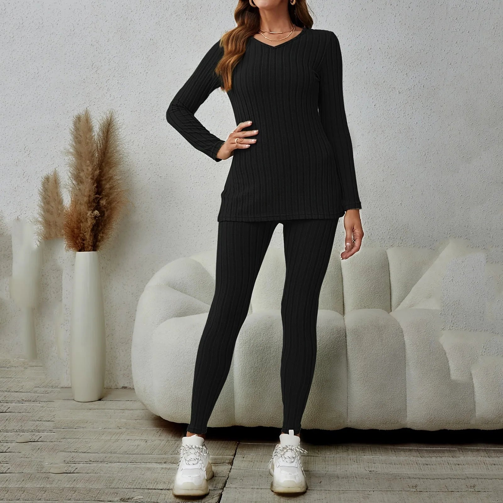 Knit Sweater & Pants Set