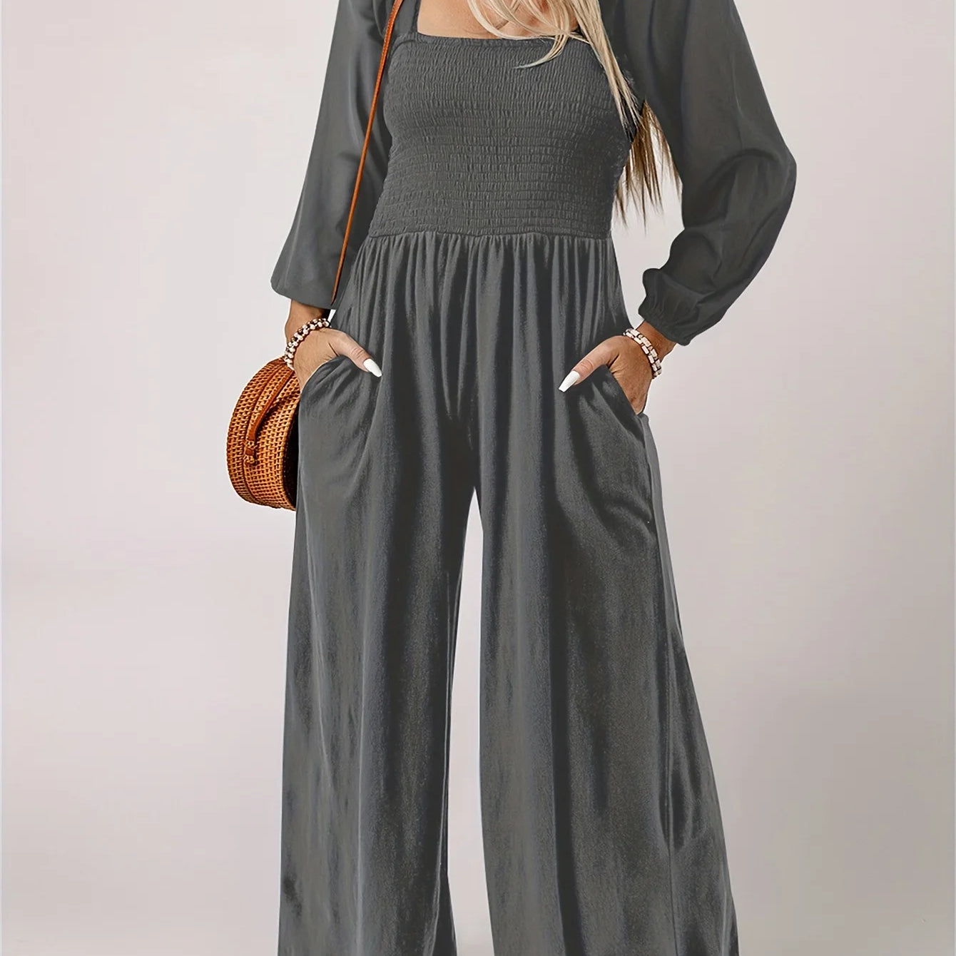 Plus Size Wide Leg Jumpsuit