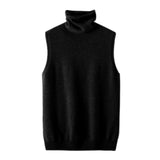 Merino Wool Sleeveless Turtleneck