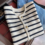 Stripe Knitted Cardigan
