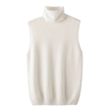 Merino Wool Sleeveless Turtleneck