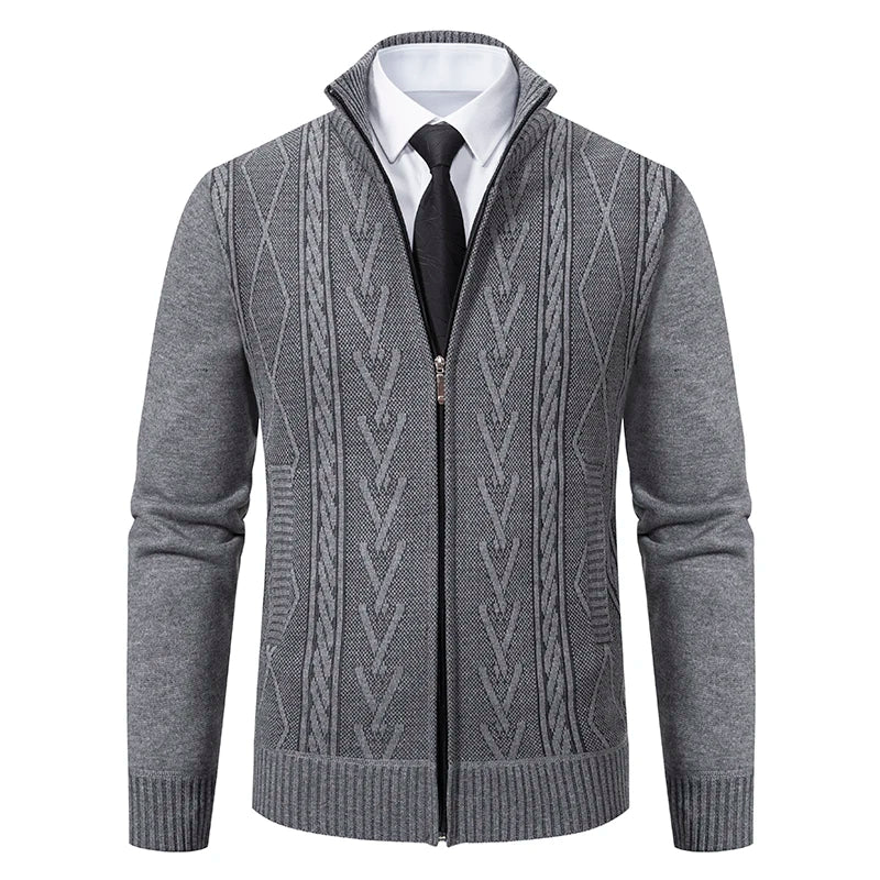 Heritage Knit Zip Cardigan