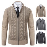 Heritage Knit Zip Cardigan