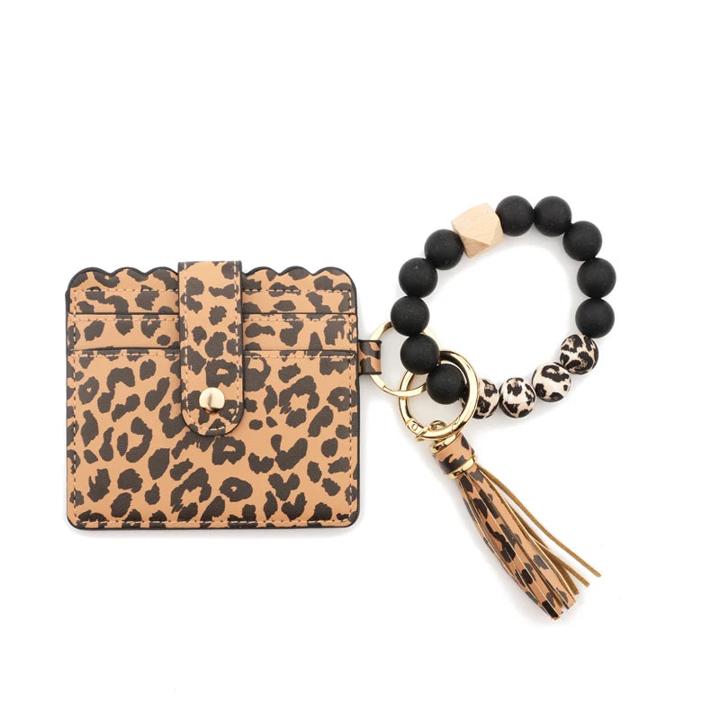 Leather Bracelet Card Wristlet