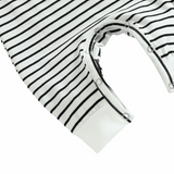 Short Sleeve Striped Romper