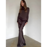 Lyra Satin Evening Dress